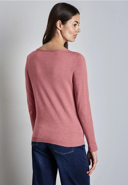 Pulover basic - koralový