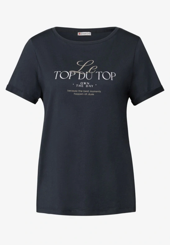 Tričko TOP DU TOP - tmavošedé