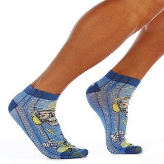 Pánske členkové ponožky JEANS ROCK